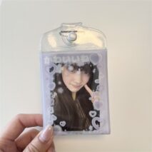 Glitter Heart Wing Double Sided Kpop Keychain Photocard Holder - Image 8