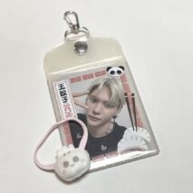 Chinese-style Panda Dumpling Double Sided Kpop Keychain Photocard Holder - Image 3
