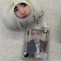 Chinese-style Panda Dumpling Double Sided Kpop Keychain Photocard Holder - Image 6