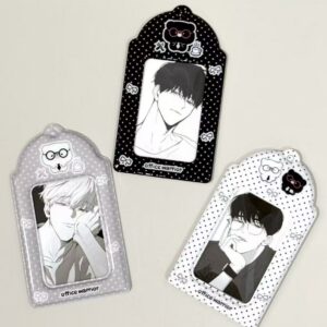 Kawaii Bear Polka Dot PVC Kpop Keychain Photocard Holder – view 3