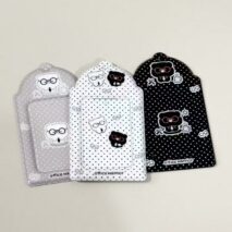 Kawaii Bear Polka Dot PVC Kpop Keychain Photocard Holder – view 4