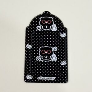 Kawaii Bear Polka Dot PVC Kpop Keychain Photocard Holder – view 7