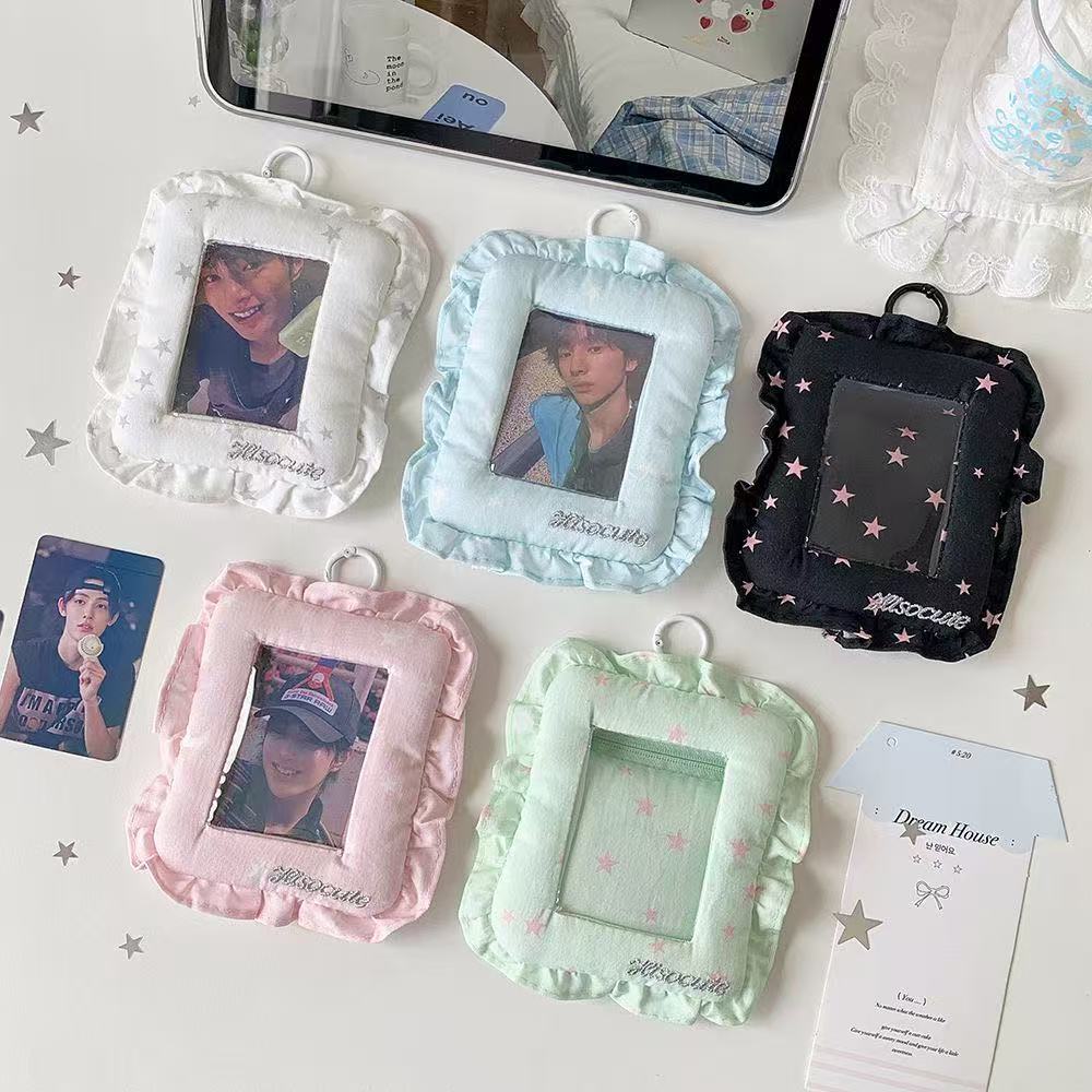 微信图片_20260728154031_250_113 Sweet Star Lace Pillow Kpop Keychain Photocard Holder - Image 1
