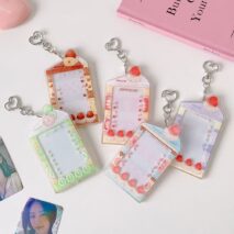 Cute Fruit Cake Acrylic Kpop Keychain Photocard Holder - Image 2