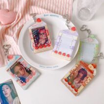 Cute Fruit Cake Acrylic Kpop Keychain Photocard Holder - Image 4