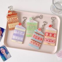 Cute Fruit Cake Acrylic Kpop Keychain Photocard Holder - Image 6