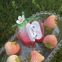 Chic Transparent Strawberry Earphone AirPods Case - Image 6