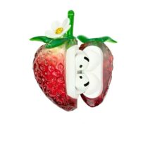 Chic Transparent Strawberry Earphone AirPods Case - Image 8