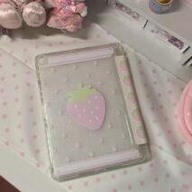 Kawaii Strawberry Polka Dot iPad Case - Image 4