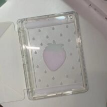 Kawaii Strawberry Polka Dot iPad Case - Image 8