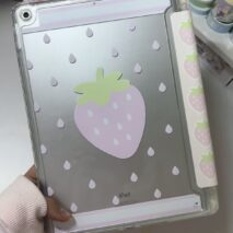 Kawaii Strawberry Polka Dot iPad Case - Image 2