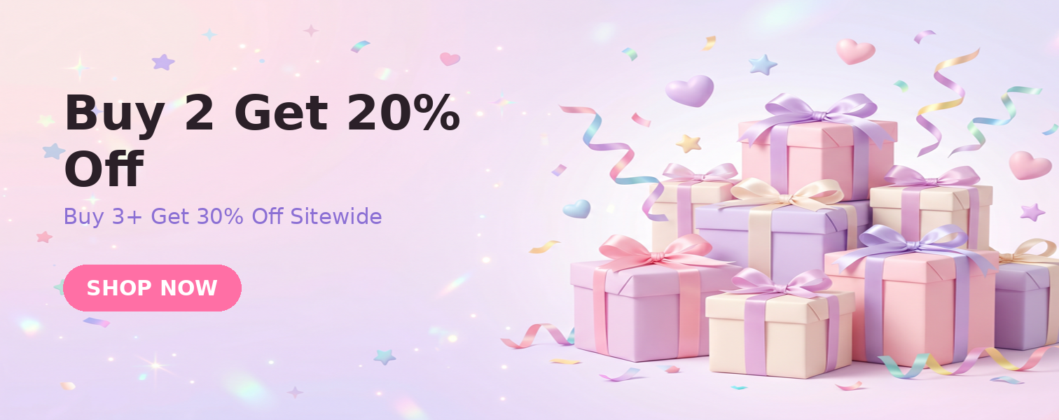 Buy 2 get 20% off, buy 3+ get 30% off sitewide - gift promotion at ArtGalleryZen