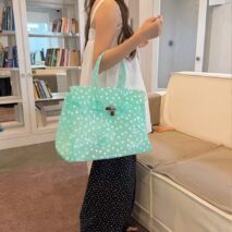 Clear Polka Dot Jelly Tote Bag – Transparent PVC Handbag - Image 6