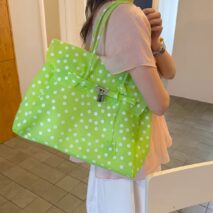 Clear Polka Dot Jelly Tote Bag – Transparent PVC Handbag - Image 12