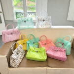 Clear Polka Dot Jelly Tote Bag – Transparent PVC Handbag