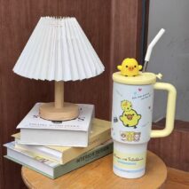 Cute Rilakkuma 970ml Insulated Tumbler | Stainless Steel Cup with Straw - Image 8