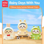 MINISO Chiikawa Series Summer Raincoat Plush Keychain