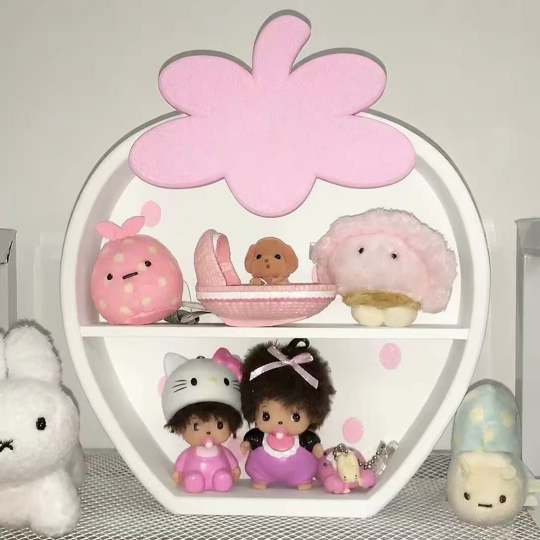 微信图片_20260807143600_603_113 Cute Strawberry Desk Decor Storage & Organizing Display Shelf - Image 1