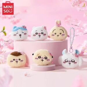 MINISO Chiikawa Sakura Series Coin Purse Plush Keychain