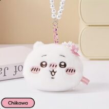 MINISO Chiikawa Sakura Series Coin Purse Plush Keychain - Image 3