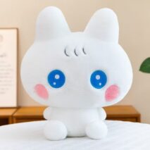 Kawaii Miamilo Kawaii Plush – Soft White Bunny & Black Cat Stuffed Animals - Image 4