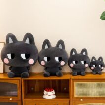 Kawaii Miamilo Kawaii Plush – Soft White Bunny & Black Cat Stuffed Animals - Image 7