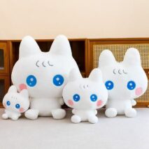 Kawaii Miamilo Kawaii Plush – Soft White Bunny & Black Cat Stuffed Animals - Image 5