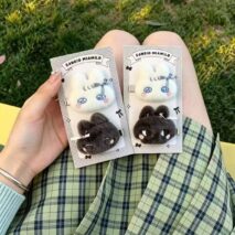 Kawaii Sanrio Miamilo Plush Hair Clips Set - Image 3