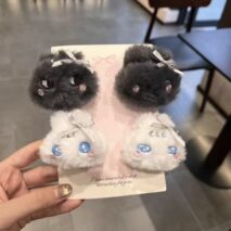 Kawaii Sanrio Miamilo Plush Hair Clips Set - Image 6