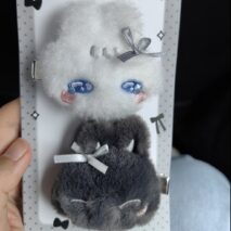 Kawaii Sanrio Miamilo Plush Hair Clips Set - Image 4