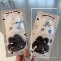 Kawaii Sanrio Miamilo Plush Hair Clips Set - Image 9