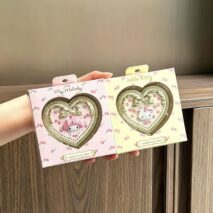 Official Sanrio Heart Compact Mirror Accessory Case - Image 3