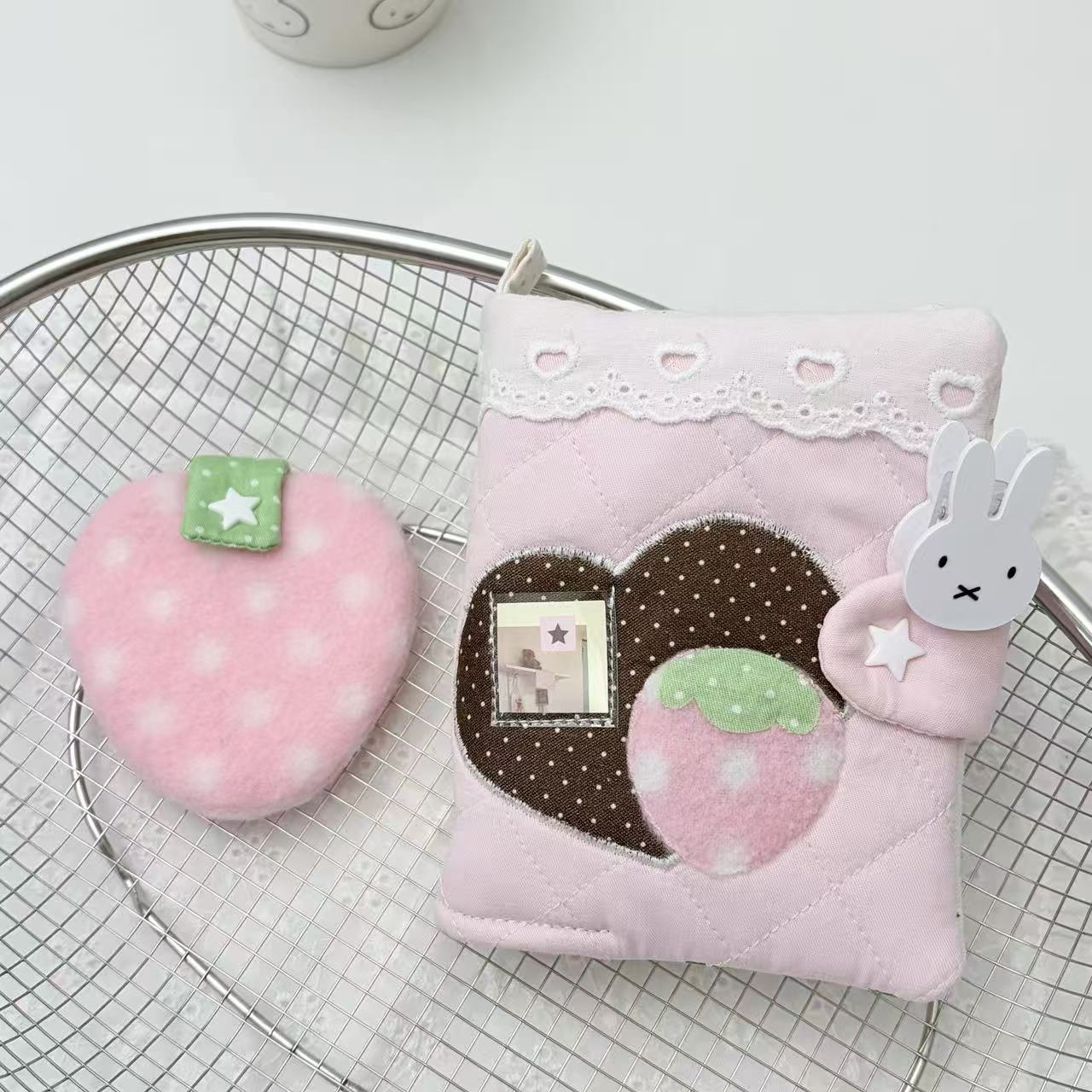 微信图片_20260812150159_771_113 Handmade Kawaii Strawberry Heart M5 A5 A6 A7 Binder - Image 1