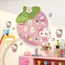 Kawaii Strawberry Hello Kitty Felt Pin Board - Image 5
