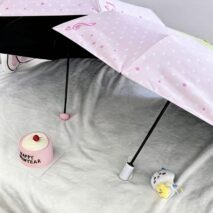 Cute Strawberry Polka Dot Note Umbrella - Image 9