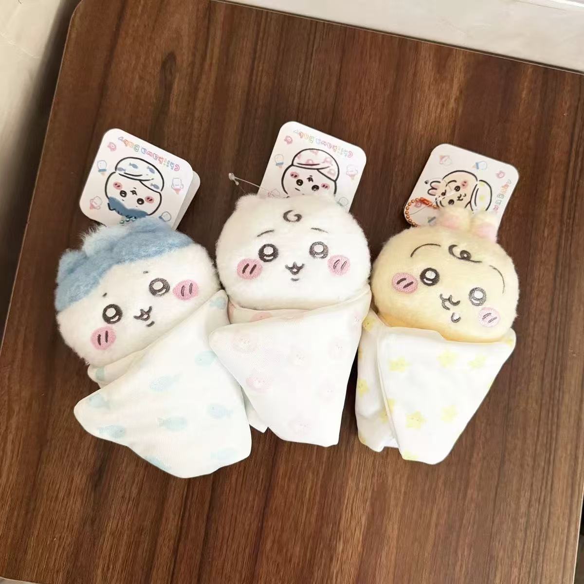 微信图片_20260814160321_858_113 Adorable Chiikawa Swaddle Baby Plush Keychain - Image 1