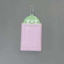 Kawaii Strawberry Kaomoji Kpop Keychain Photocard Holder - Image 6