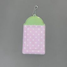 Kawaii Strawberry Kaomoji Kpop Keychain Photocard Holder - Image 7