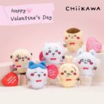 Adorable Official Chiikawa Valentine's Day Plush Keychain