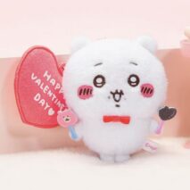 Adorable Official Chiikawa Valentine's Day Plush Keychain - Image 2
