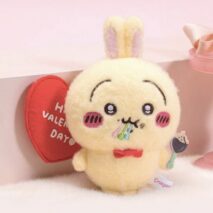 Adorable Official Chiikawa Valentine's Day Plush Keychain - Image 4
