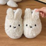 Cute Miffy 3D Ear Plush Slippers