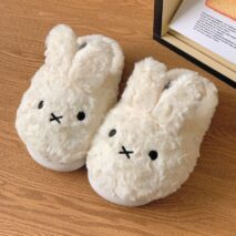 Cute Miffy 3D Ear Plush Slippers - Image 4