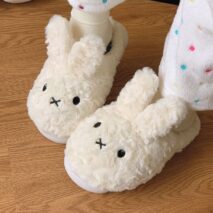 Cute Miffy 3D Ear Plush Slippers - Image 2