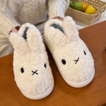 Cute Miffy 3D Ear Plush Slippers - Image 9