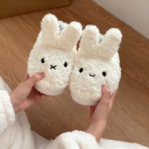 Cute Miffy 3D Ear Plush Slippers - Image 6