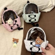 Kawaii Polka Dot Mini Transparent Backpack Display Bag - Image 3