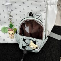 Kawaii Polka Dot Mini Transparent Backpack Display Bag - Image 2