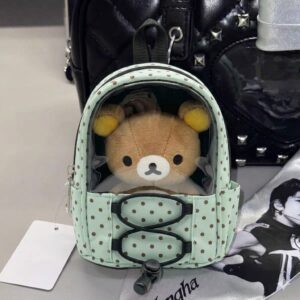 Kawaii Polka Dot Mini Transparent Backpack Display Bag