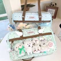 Kawaii Polka Dot & Star Clear Window Crossbody Bag Shoulder Bag - Image 7